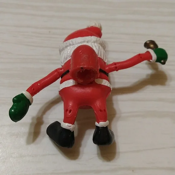 Vintage Pair of Santa Pen/Pencil Decor Christmas Bendies - Picture 5 of 8